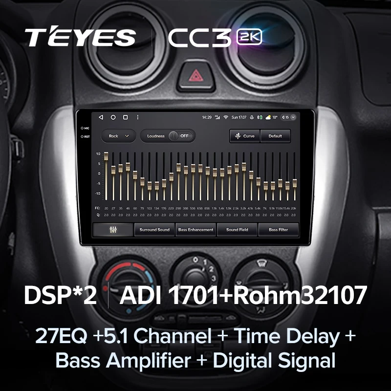 Штатная магнитола Teyes CC3 2K 4/64 Lada Granta Sport (2011-2018) F2