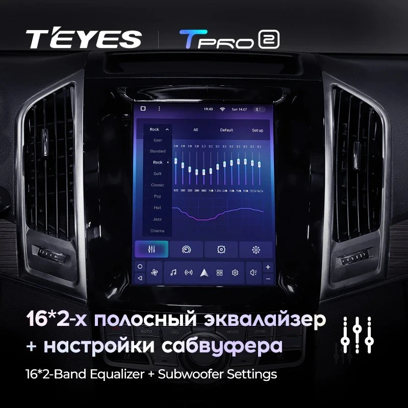 Штатная магнитола Tesla style Teyes TPRO 2 4/64 Haval H9 (2015-2019)