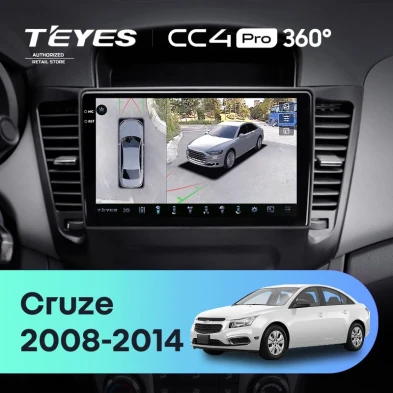 Штатная магнитола Teyes CC4 Pro 360 12/256 Chevrolet Cruze J300 (2008-2014)