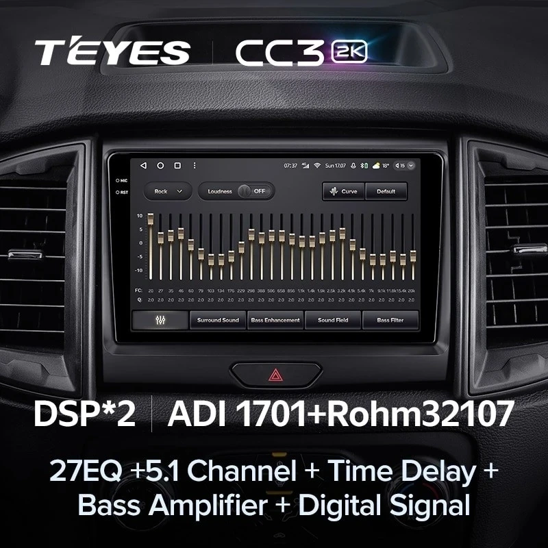 Штатная магнитола Teyes CC3 2K 360 6/128 Ford Ranger P703 (2015-2022) Тип-C