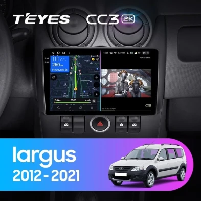 Штатная магнитола Teyes CC3 2K 4/32 Lada Largus (2012-2021)