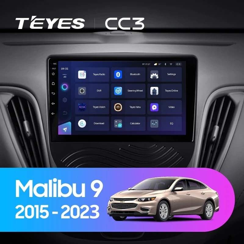 Штатная магнитола Teyes CC3 4/32 Chevrolet Malibu 9 (2015-2023) F1