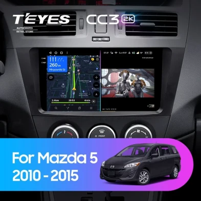 Штатная магнитола Teyes CC3 2K 360 6/128 Mazda 5 3 CW (2010-2015)