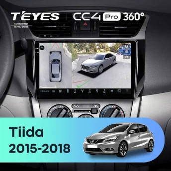 Штатная магнитола Teyes CC4 Pro 360 8/128 Nissan Tiida C13 (2015-2018)
