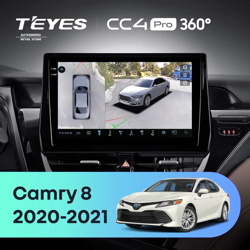 Штатная магнитола Teyes CC4 Pro 360 12/256 Toyota Camry 8 XV 70 (2020-2021)