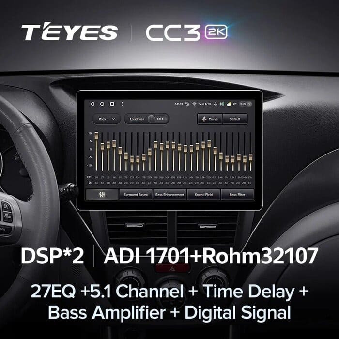 Штатная магнитола Teyes CC3 2K 6/128 Subaru Impreza GH GE (2007-2013) (11")