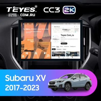 Штатная магнитола Teyes CC3 2K 6/128 Subaru XV (2017-2023) (11")