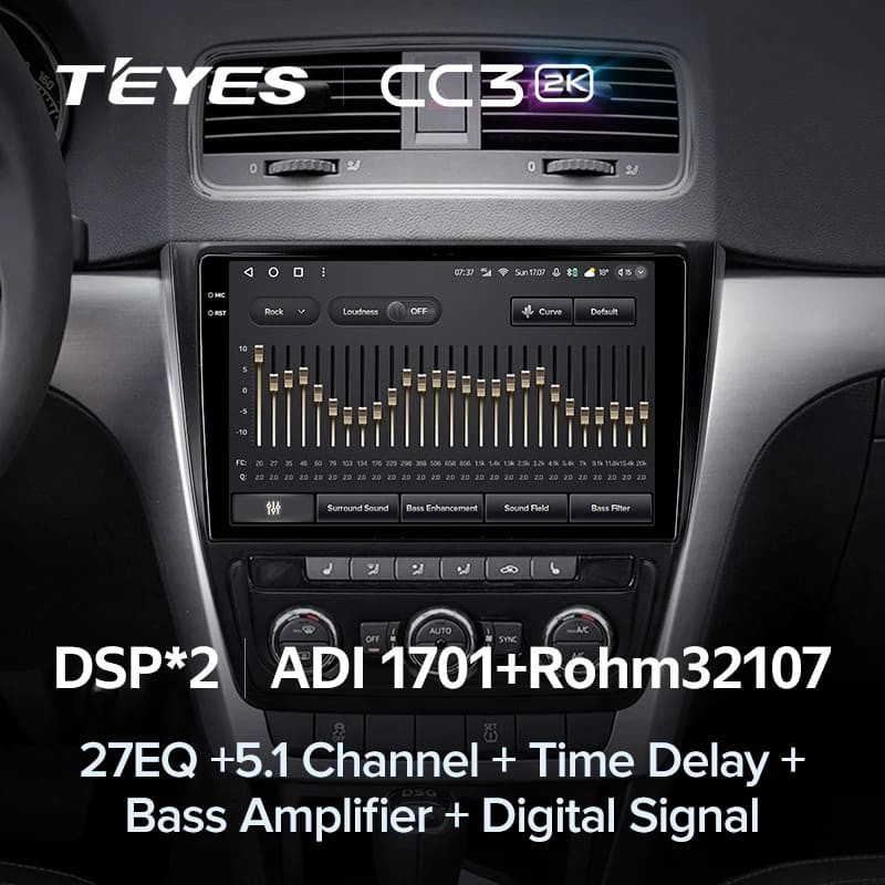 Штатная магнитола Teyes CC3 2K 6/128 Skoda Yeti 5L (2009-2014) (10 inch Universal)
