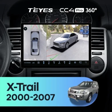 Штатная магнитола Teyes CC4 Pro 360 8/128 Nissan X-Trail T30 (2000-2007) F1 (11")
