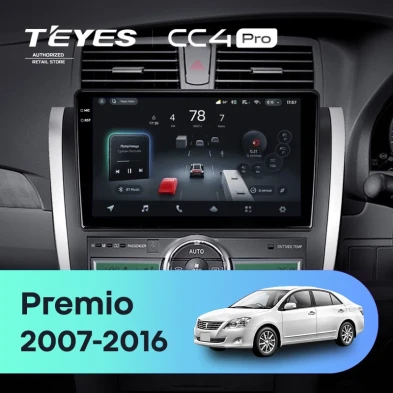 Штатная магнитола Teyes CC4 Pro 12/256 Toyota Premio (T260) (2007-2016) Правый руль