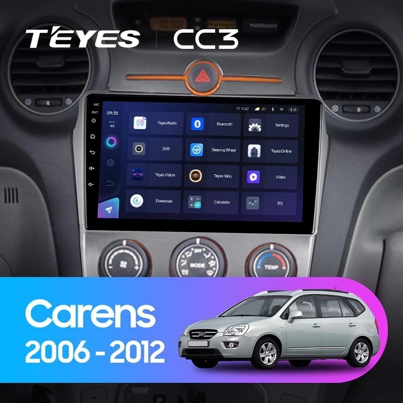 Штатная магнитола Teyes CC3 4/32 Kia Carens UN (2006-2012) F2