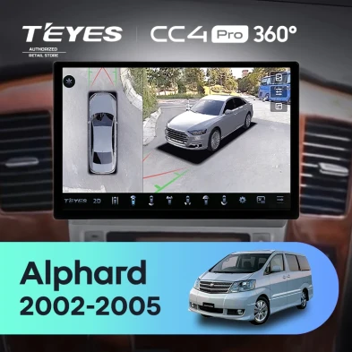 Штатная магнитола Teyes CC4 Pro 360 8/128 Toyota Alphard 1 H10 (2002-2005) F1 (11")