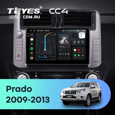 Штатная магнитола Teyes CC4 6/64 Toyota Land Cruiser Prado 150 (2009-2013) F2 Тип-C