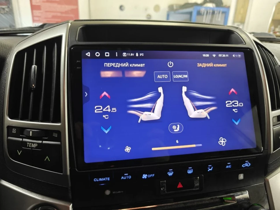 Переходная рамка Toyota Land Cruiser 200 (2007-2015) F3 Тип-C (10")