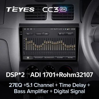 Штатная магнитола Teyes CC3 2K 360 6/128 Kia Rio 1 (2002-2005)