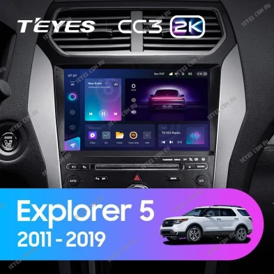 Штатная магнитола Teyes CC3 2K 4/32 Ford Explorer 5 (2011-2019) Тип-B