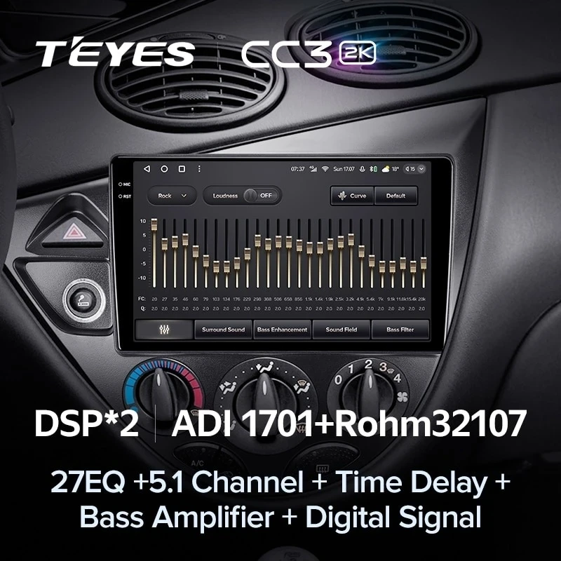 Штатная магнитола Teyes CC3 2K 6/128 Ford Focus 1 (1998-2005)