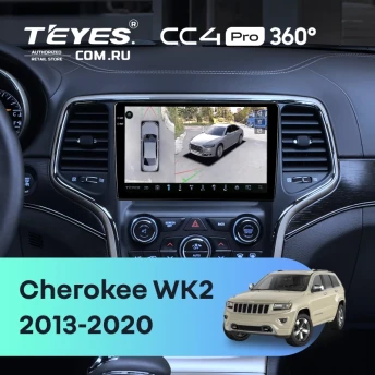 Штатная магнитола Teyes CC4 Pro 360 8/128 Jeep Grand Cherokee WK2 (2013-2020) F3