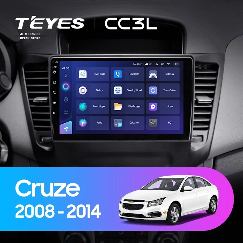 Штатная магнитола Teyes CC3L 4/64 Chevrolet Cruze J300 (2008-2014)