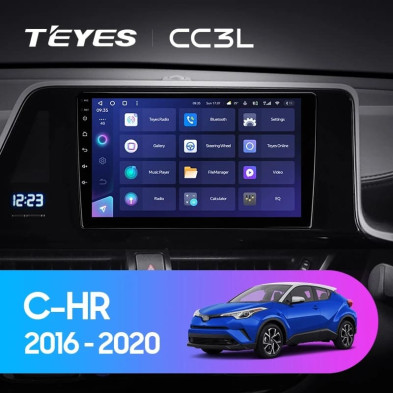 Штатная магнитола Teyes CC3L 4/32 Toyota C-HR (2016-2020) F1 Правый руль