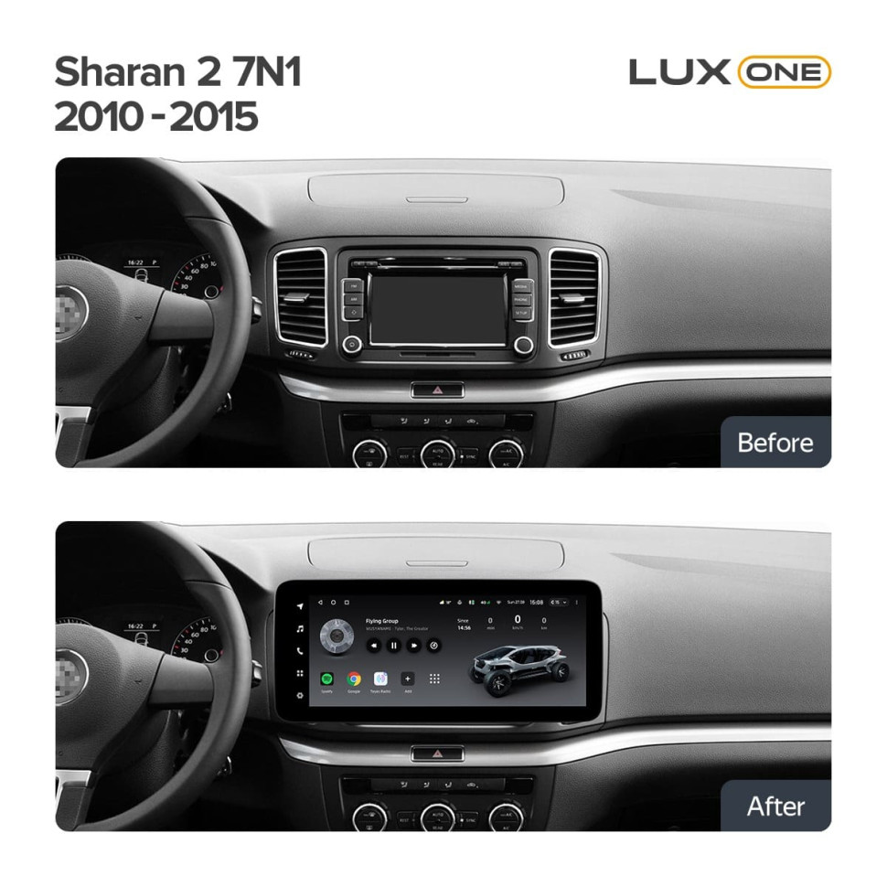 Штатная магнитола Teyes LUX ONE 6/128 Volkswagen Sharan (2010-2015)