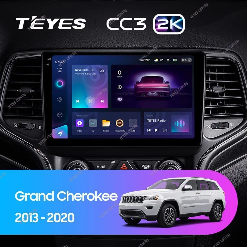 Штатная магнитола Teyes CC3 2K 360 6/128 Jeep Grand Cherokee WK2 (2013-2020) F1
