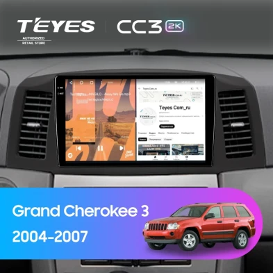 Штатная магнитола Teyes CC3 2K 4/64 Jeep Grand Cherokee 3 WK (2004-2007) F1