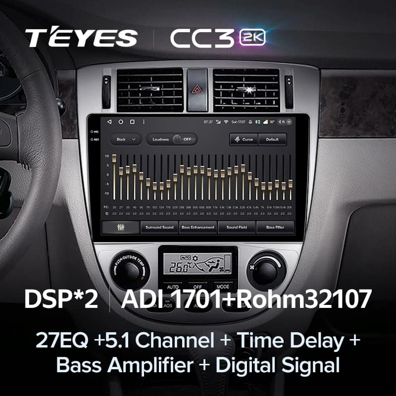 Штатная магнитола Teyes CC3 2K 4/64 Chevrolet Lacetti J200 (2004-2013) F2