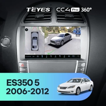 Штатная магнитола Teyes CC4 Pro 360 8/128 Lexus ES350 5 V XV40 (2006-2012) Тип-C