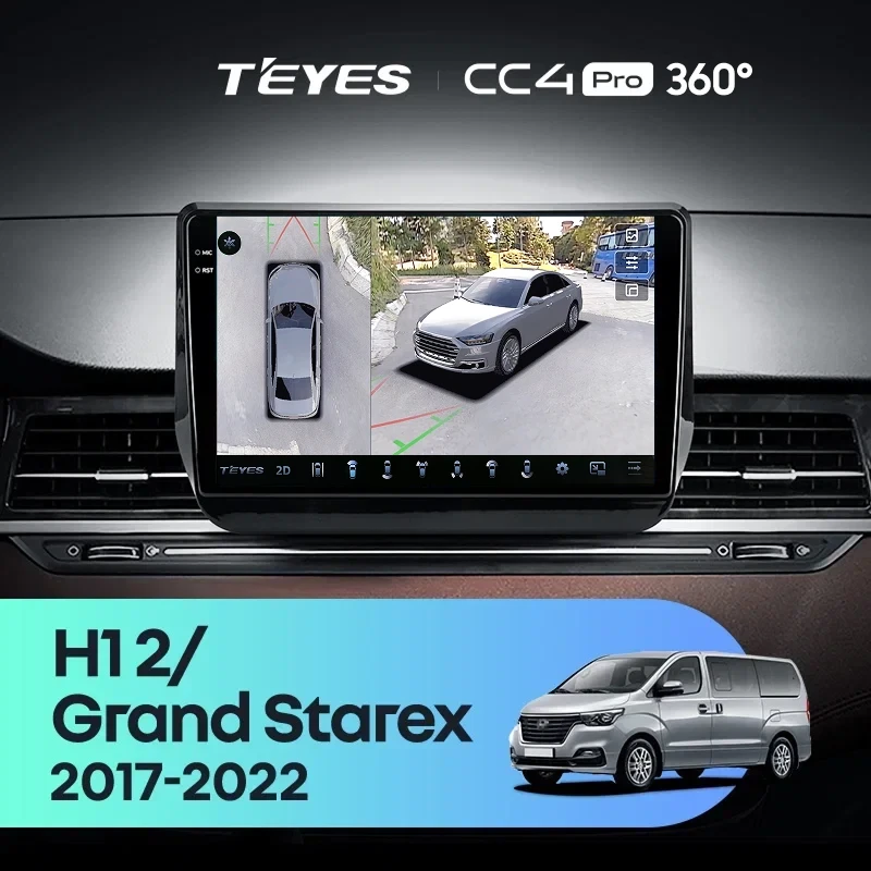 Штатная магнитола Teyes CC4 Pro 360 12/256 Hyundai H1 2 Grand Starex TQ (2017-2022)