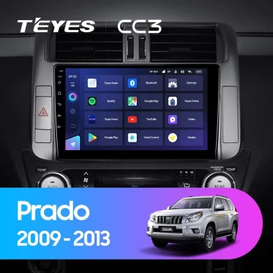 Штатная магнитола Teyes CC3 6/128 Toyota Land Cruiser Prado 150 (2009-2013) F1 Тип-A