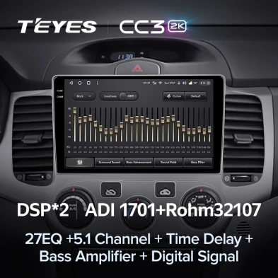 Штатная магнитола Teyes CC3 2K 6/128 Kia Optima 2 MG (2005-2008)
