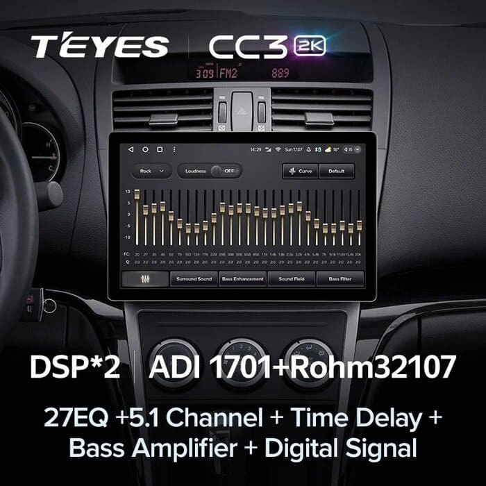 Штатная магнитола Teyes CC3 2K 4/32 Mazda 6 2 GH (2007-2012) (11")