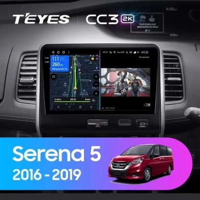 Штатная магнитола Teyes CC3 2K 360 6/128 Nissan Serena 5 C27 (2016-2019) F2 Правый руль