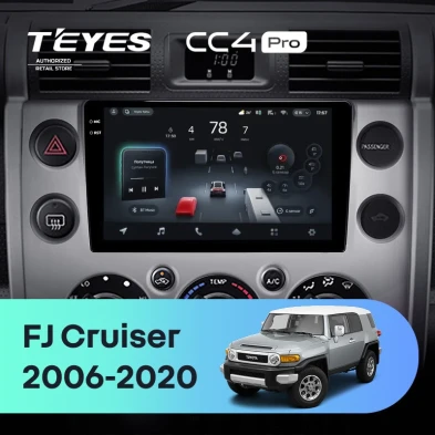 Штатная магнитола Teyes CC4 Pro 8/128 Toyota FJ Cruiser J15 (2006-2020)