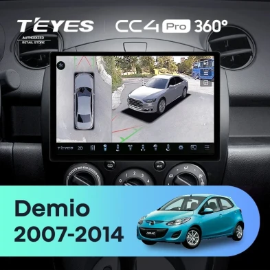 Штатная магнитола Teyes CC4 Pro 360 12/256 Mazda Demio DE (2007-2014) (11")