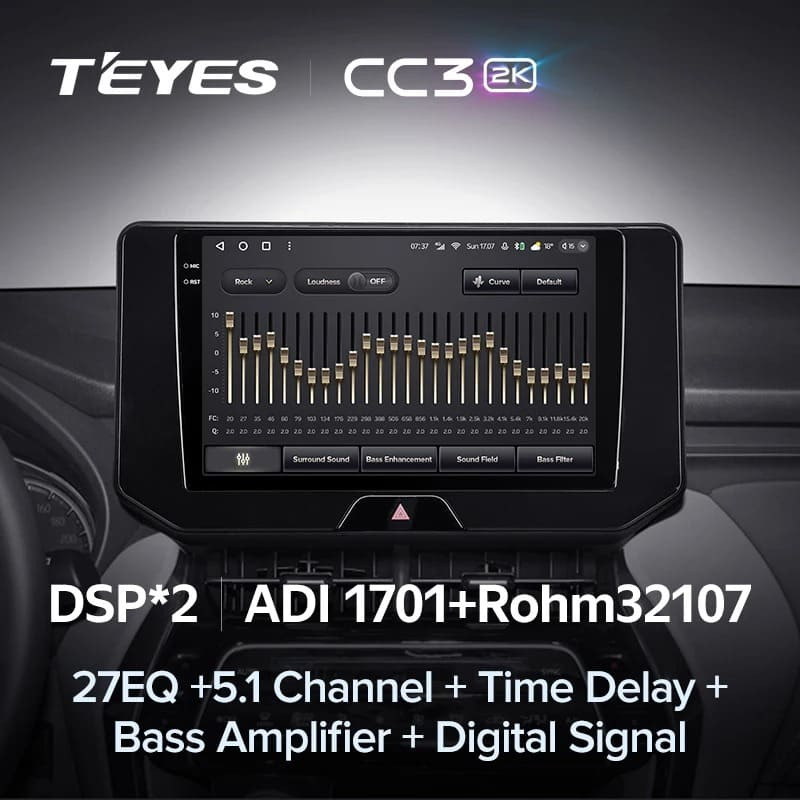 Штатная магнитола Teyes CC3 2K 6/128 Toyota Harrier 4 XU80 (2020-2022)