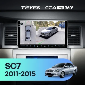Штатная магнитола Teyes CC4 Pro 360 12/256 Geely SC7 (2011-2015)