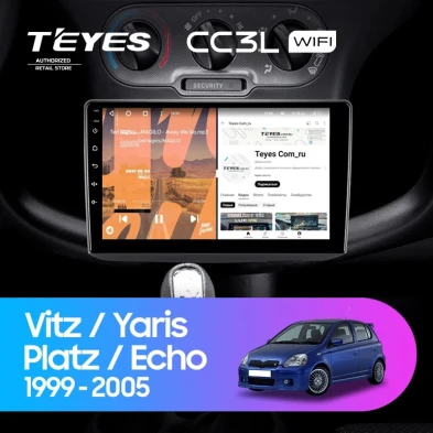 Штатная магнитола Teyes CC3L WiFi 2/32 Toyota Vitz XP10 (1999-2005) F1