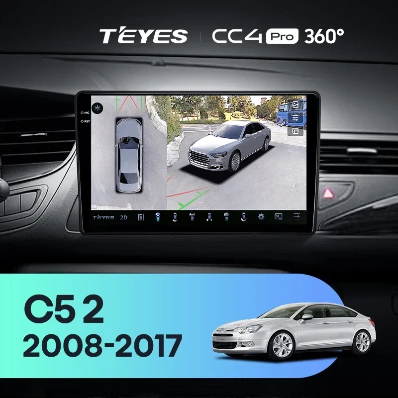 Штатная магнитола Teyes CC4 Pro 360 12/256 Citroen C5 2 (2008-2017) F1