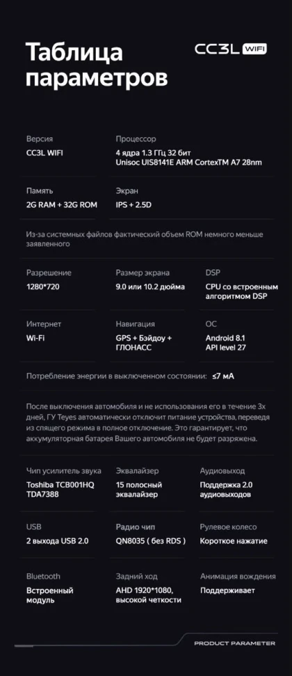 Штатная магнитола Teyes CC3L WiFi 2/32 Nissan Terrano (2014-2020)