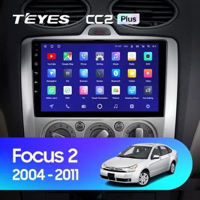 Штатная магнитола Teyes CC2L Plus 2/32 Ford Focus 2 Mk 2 (2004-2011) F1