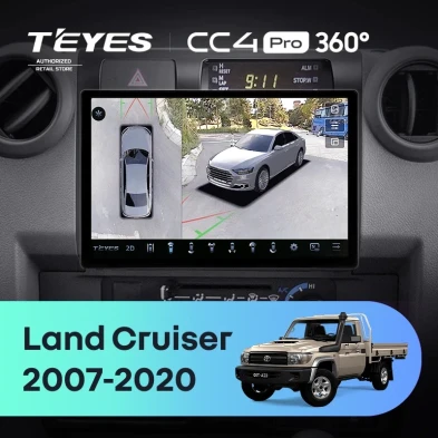 Штатная магнитола Teyes CC4 Pro 360 12/256 Toyota Land Cruiser 70 Series LC 79 (2007-2020) (11")