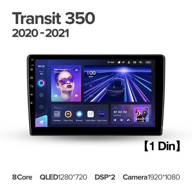Штатная магнитола Teyes CC3 4/32 Ford Transit 350 (2020-2021)