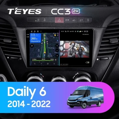 Штатная магнитола Teyes CC3 2K 4/64 Iveco Daily 6 (2014-2022)