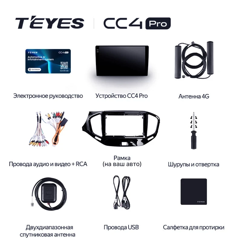 Штатная магнитола Teyes CC4 Pro 8/128 Ford Mustang 5 S-197 (2009-2014) F2