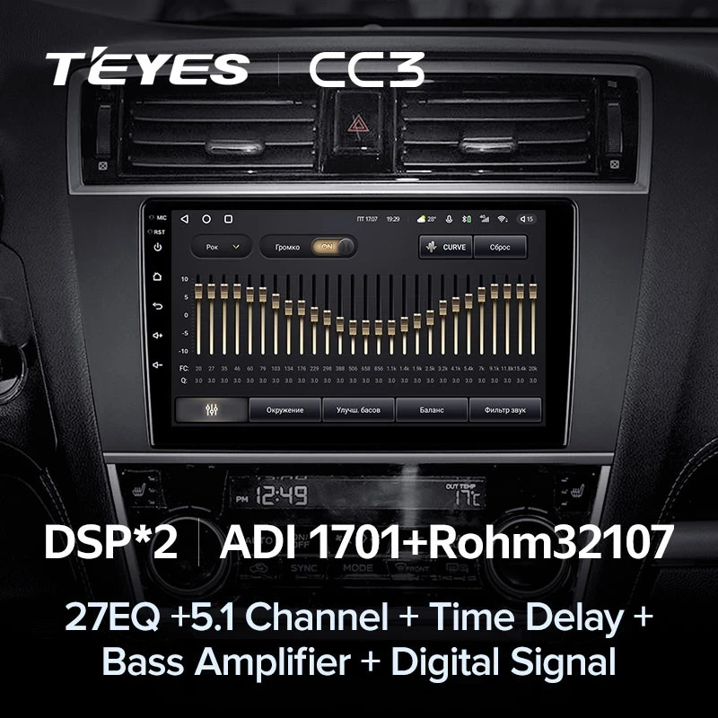 Штатная магнитола Teyes CC3 4/32 Subaru Legacy 6 (2014-2017)