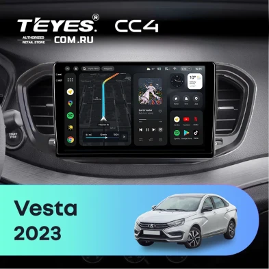Штатная магнитола Teyes CC4 6/64 LADA Vesta (2023-2026) F2 Тип-A (9")