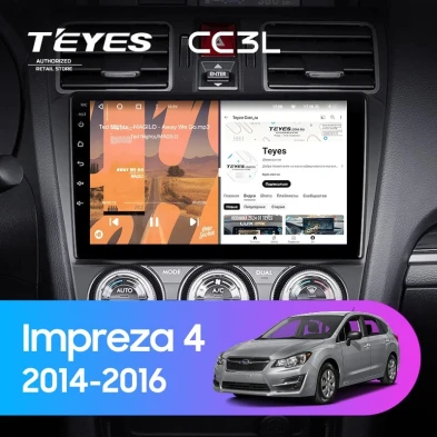 Штатная магнитола Teyes CC3L 4/32 Subaru Impreza 4 (2014-2016)