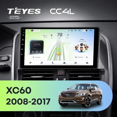 Штатная магнитола Teyes CC4L 6/64 Volvo XC60 I 1 (2008-2017) Тип-A